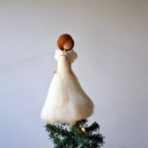 Winter Wool Needle Felted Angel