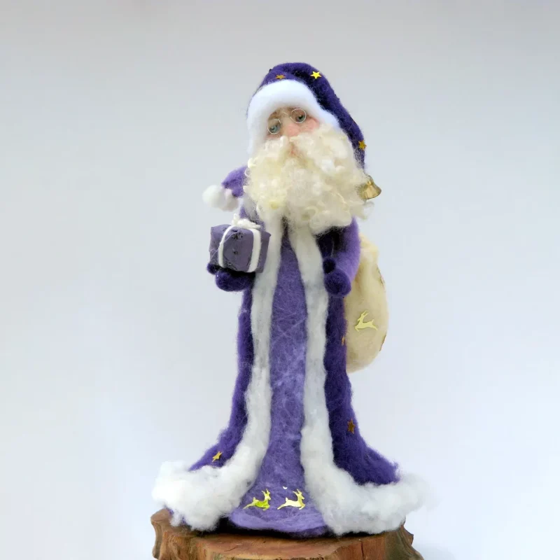 Needle Felted Santa Claus Christmas Home Decor 04