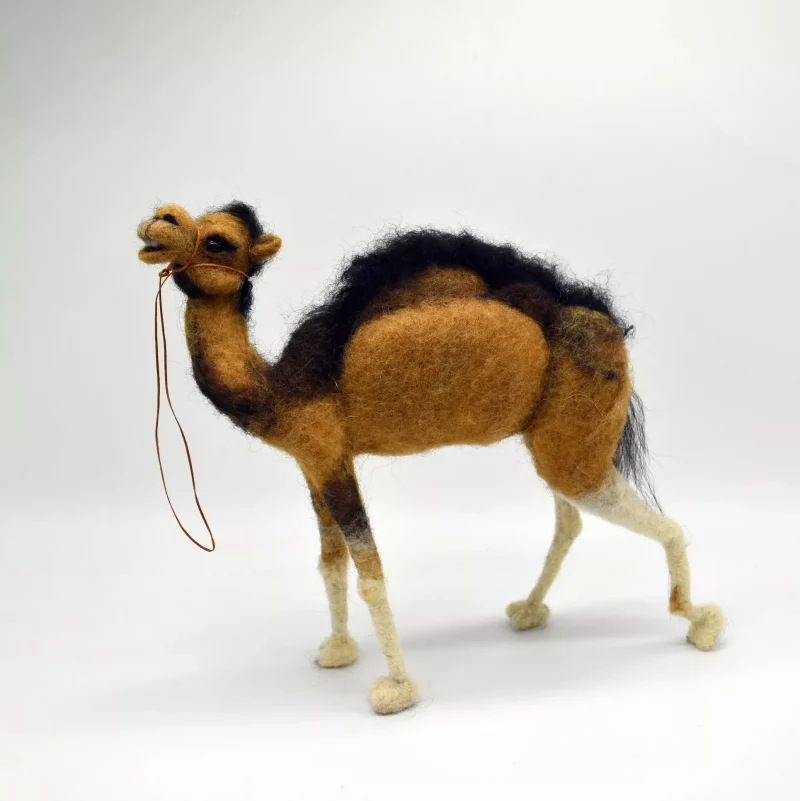 Needle Felted Camel Animal Handmade Sculpture Art Doll 03 1.webp 1